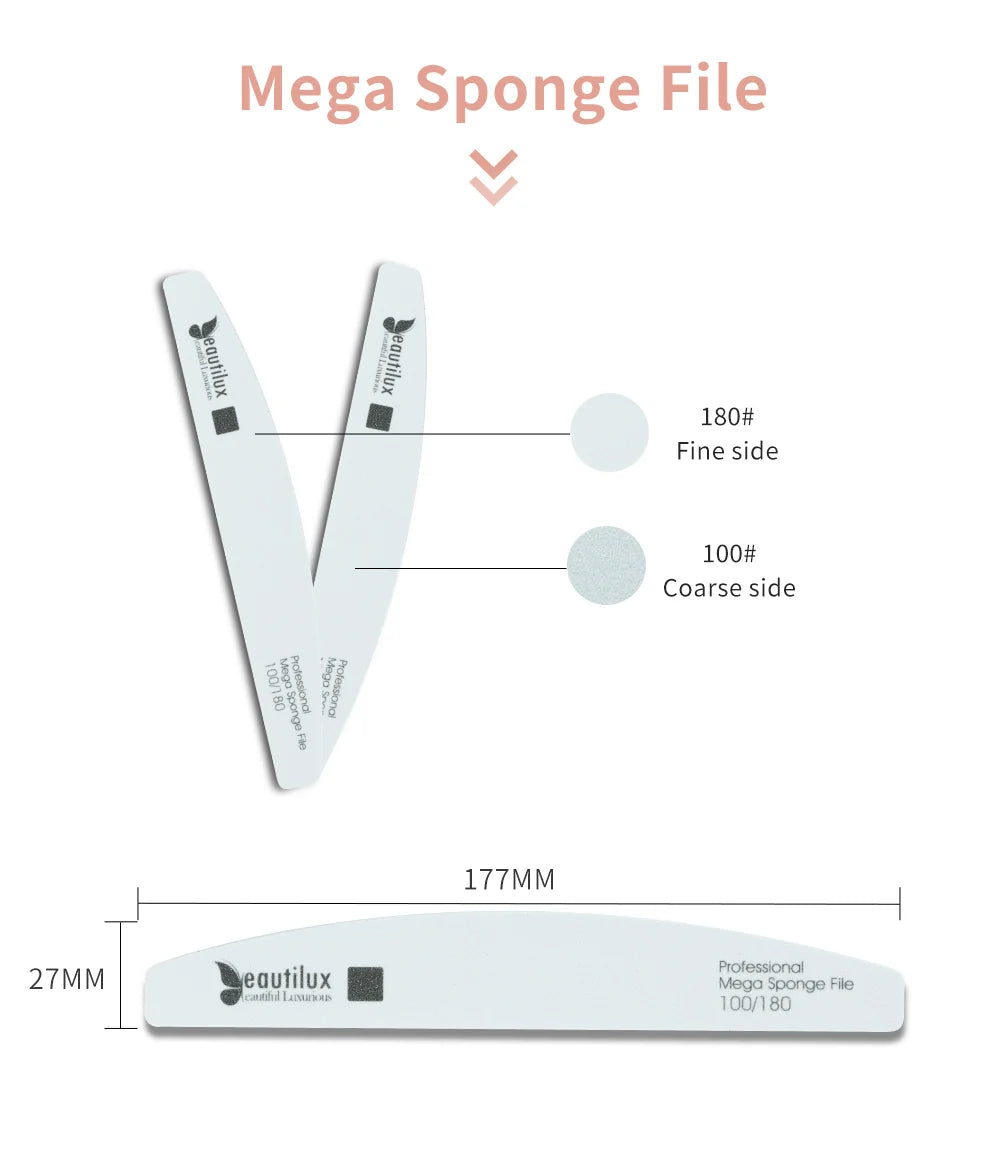 Beautilux Nail Files | Sponge File (singles)
